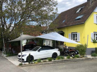 Sonnensegel aufrollbar - SunFurl, D1 RM bis 45m² / 65m² bis 45m² Mesh 370