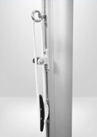 Aluminiumpfosten mit Gleitschiene 3m