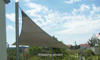 Sonnensegel aus Soltis 86 Gurtbandsegel mit verstärkten Ecken