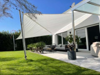 Aufrollbares Sonnensegel - A1 RM bis 45m² / 65m² SunFurl bis 45m² Mesh 370